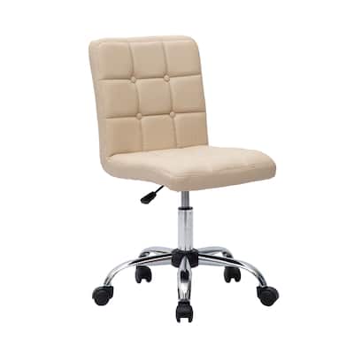 Porthos Home Parker Faux Leather Office Chair with Metal Base