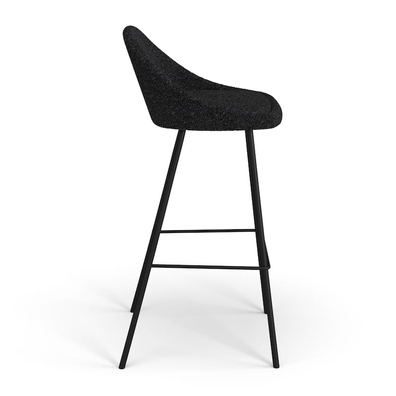 Marco Boucle Bar Height Stools Black Legs (Set of 2)