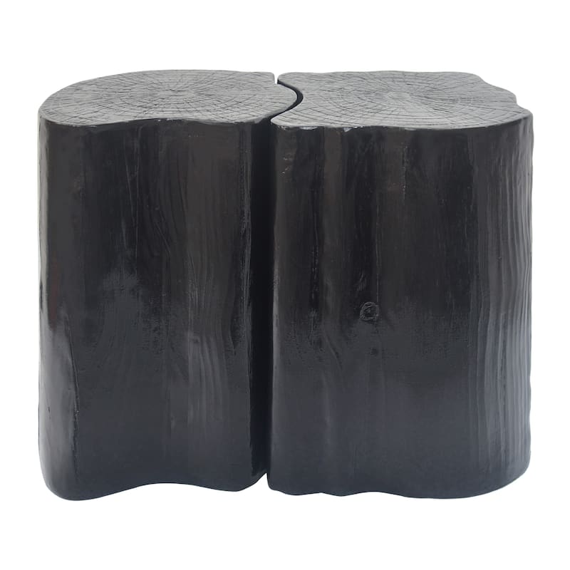 Christopher Knight Home - Seren Outdoor Indoor MGO Fiberglass Split Design End Table - Black