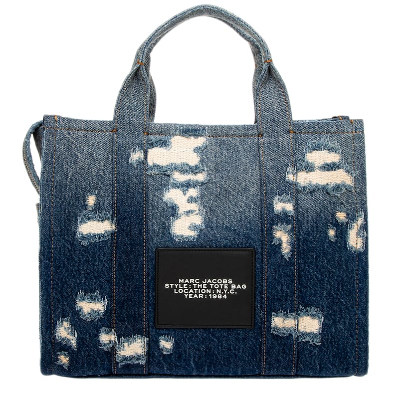 Marc Jacobs The Rip and Repair Denim Medium Tote Bag