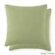 Beautiful Square Stitched Quilted Shams Covers (Set of 2) by Southshore Fine Linens - 20 x 26 - Green