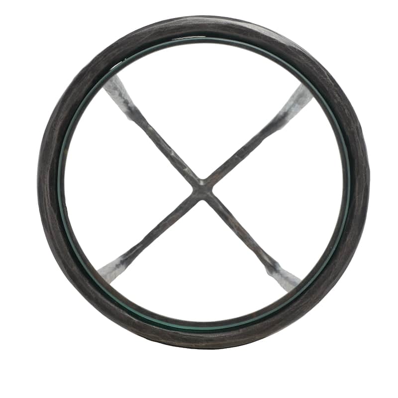 SAFAVIEH Couture Wubke Forged Metal Tall Round End Table, Fully Assembled - 12"W x 12"D x 24"H