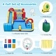preview thumbnail 11 of 13, 7 in 1 Outdoor Inflatable Bounce House with Water Slides and Splash Pools