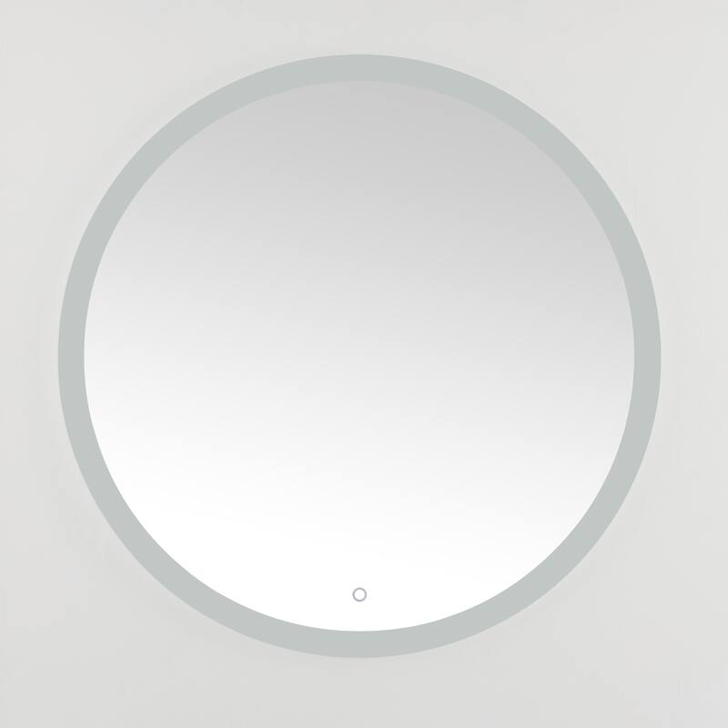 SAFAVIEH Tamisha 36" Led Vanity Mirror - Silver / White - 36Wx1Dx36H - Silver - 36Wx1Dx36H