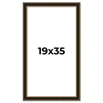 19x35 Frame Gold Antique Vintage Sold Wood Picture Frame | 1.75 Inch