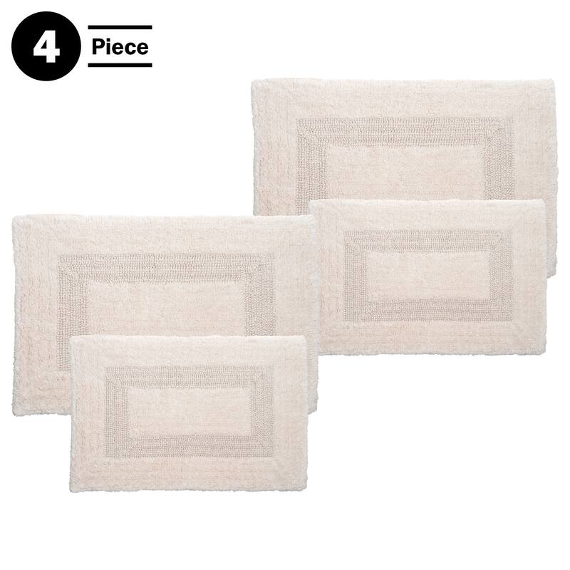 Bathroom Rugs - Cotton Bathroom Mat Set by Lavish Home