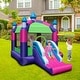 preview thumbnail 2 of 1, Inflatable Bounce Castle with Sun Roof and Slide - Multi - 151.5" x 131" x 118"