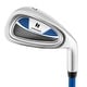 preview thumbnail 10 of 18, Ultimate 33" Junior #7 Iron for Kids with Fiberglass Shaft & Headcover - See Details Blue