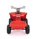 preview thumbnail 63 of 71, White 6V Electric ATV Ride-On with Trailer, Bluetooth, Music, Power Display for Kids Ages 3-6