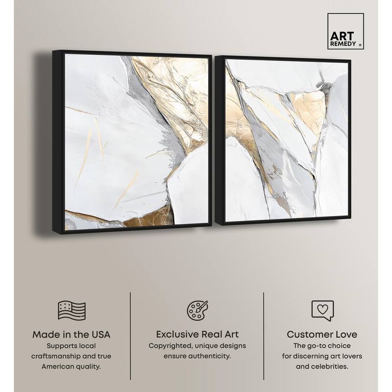 Cracks of Creation III Canvas Set of 2 by Art Remedy