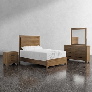 Furniture of America Nyess Modern Chestnut Brown 4-Piece Wood Kids Bedroom Set