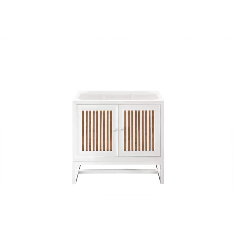 James Martin Vanities Athens 36" Single Vanity Cabinet, Glossy White