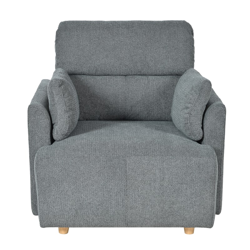 Oversized Chair W/Storage Ottoman, Wide Accent Armchair Chair For Living Room, Modern Lounge Chair,Deep Seat Sofa Couch