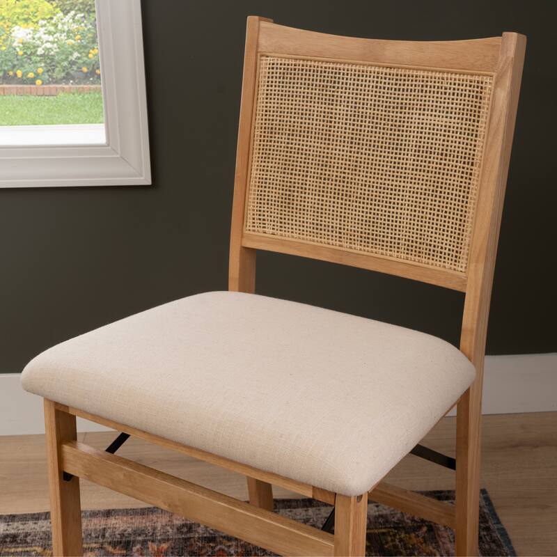 Beulah Rattan Folding Dining Chair