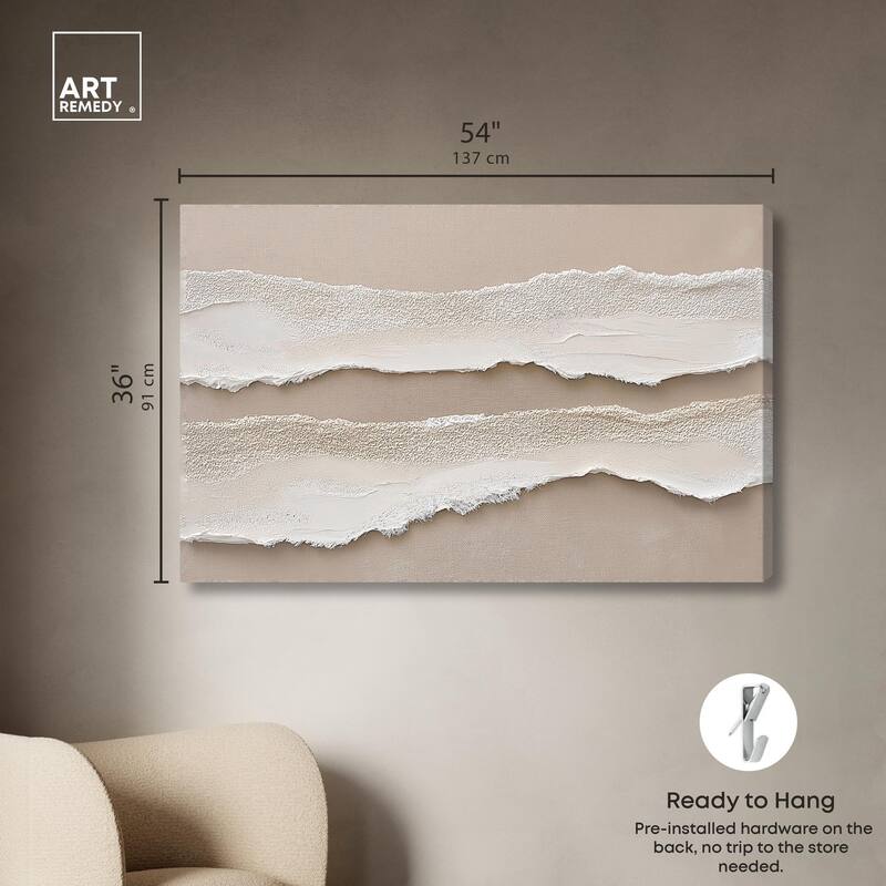 Textured Sea III Canvas by Art Remedy, Gallery Wrapped