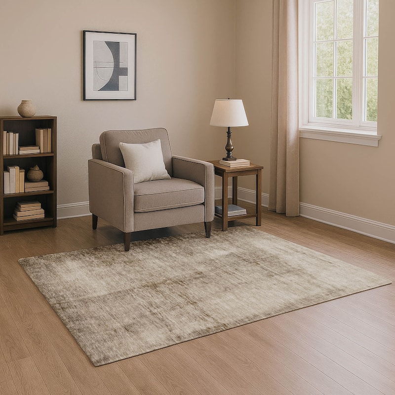 Premium Washable Super Soft Solid Ombre Mayfield Rug - Beige - 2'6" x 3'10"