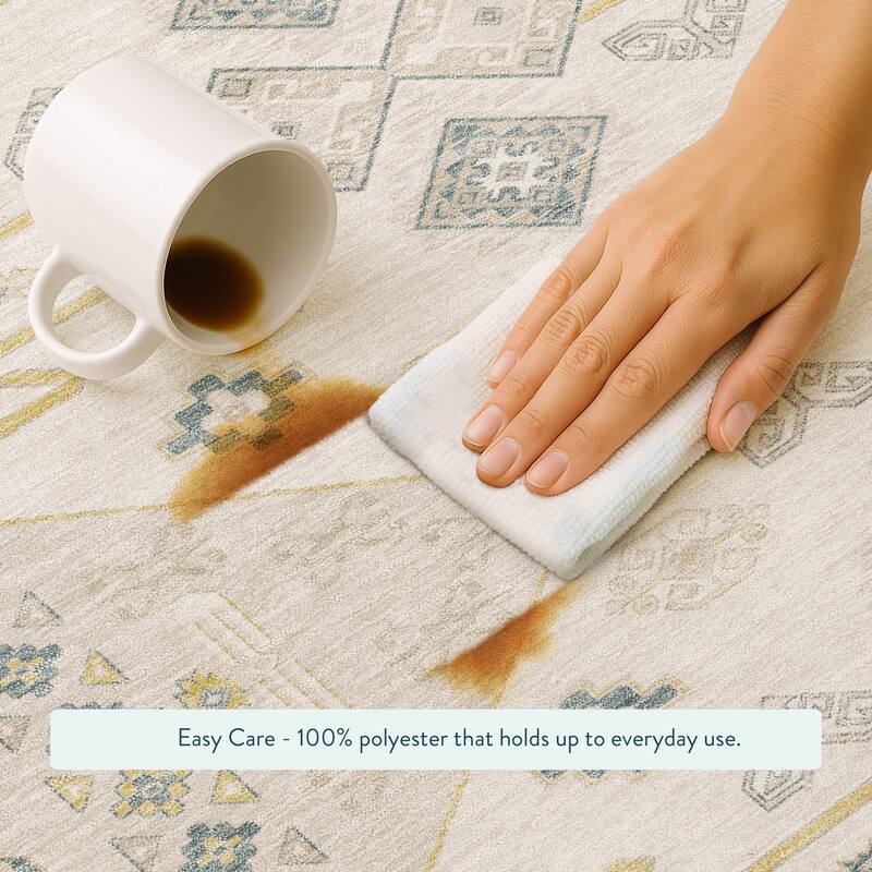 Machine Washable Indoor/ Outdoor Global Hiawatha Chantille Rug