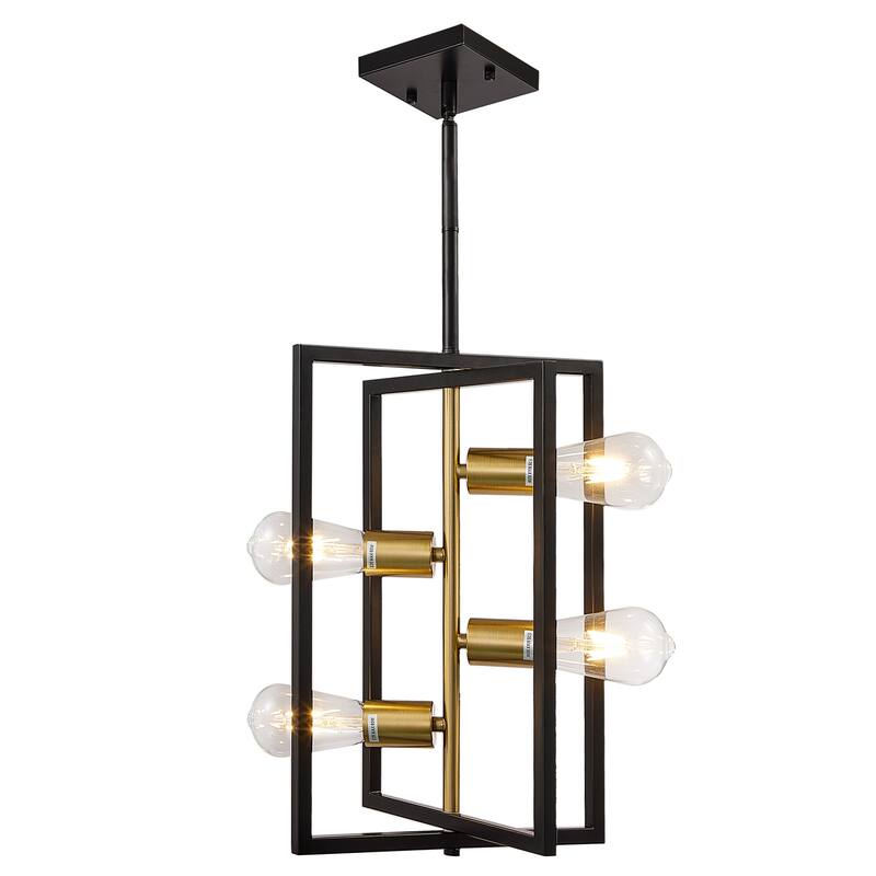 4- Light Dimmable Geometric Chandelier