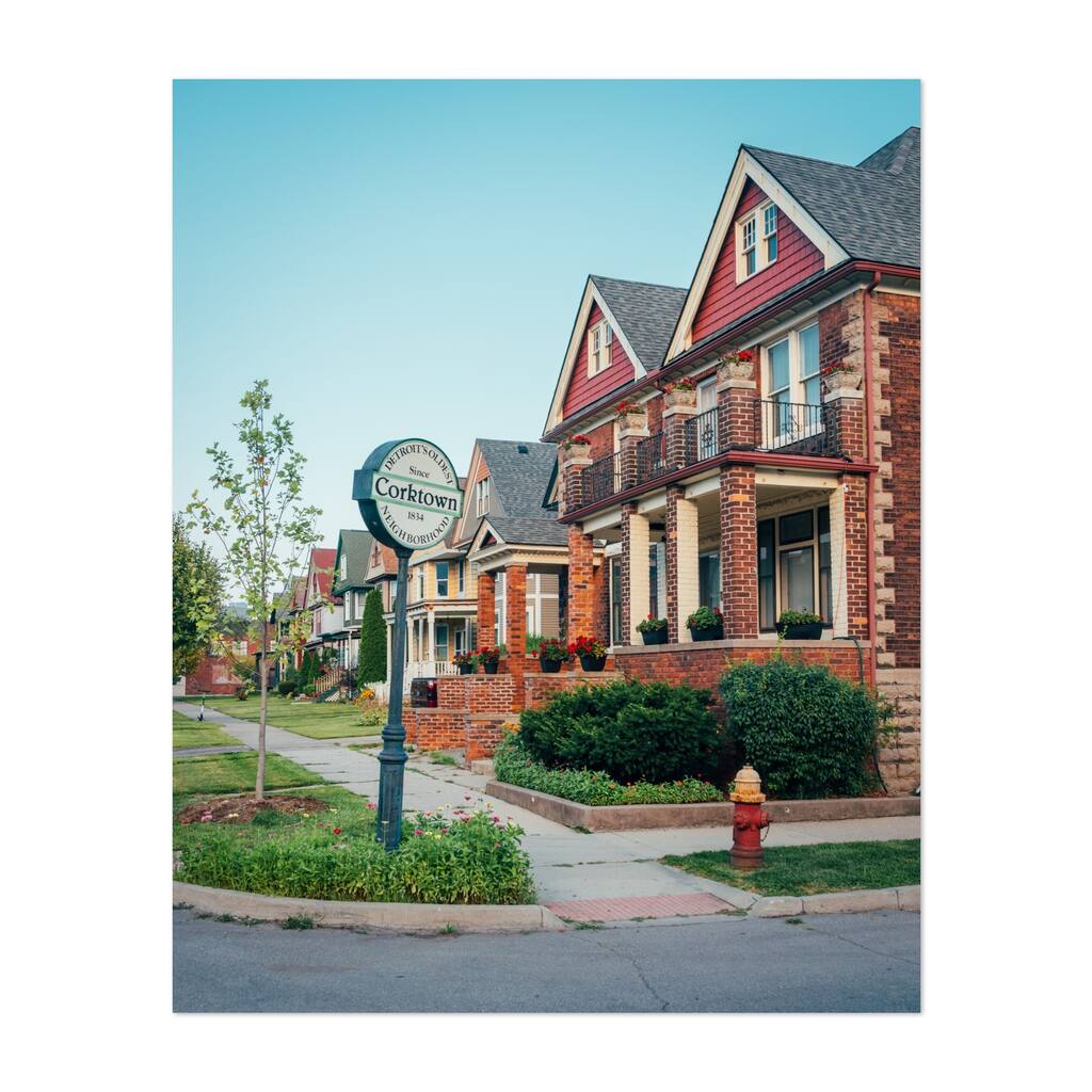 Corktown Detroit Michigan Corktown 1834 Photography Art Print/Poster