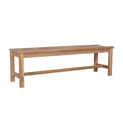 Madison Teak Outdoor Bench - N/A