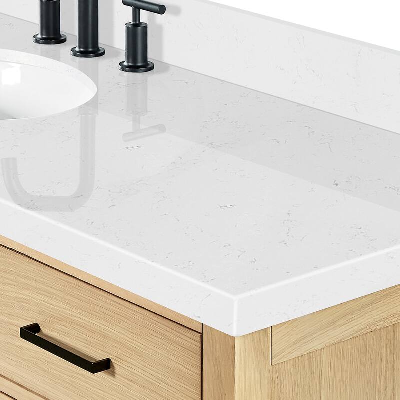 Ariel A066SCQOVO Cambridge 67" Free Standing Single Basin Vanity Set