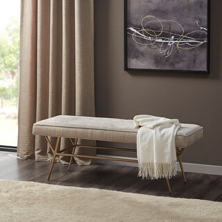 Martha Stewart Tinsley Light Tan Accent Bench