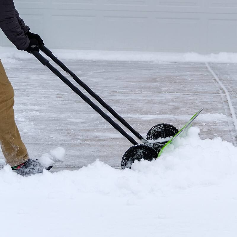 Earthwise 38-Inch Dual-Sided Pusher Snow Shovel