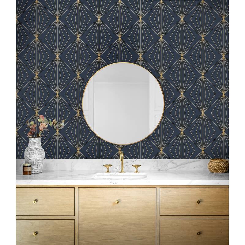 NextWall Gem Geometric Peel and Stick Wallpaper
