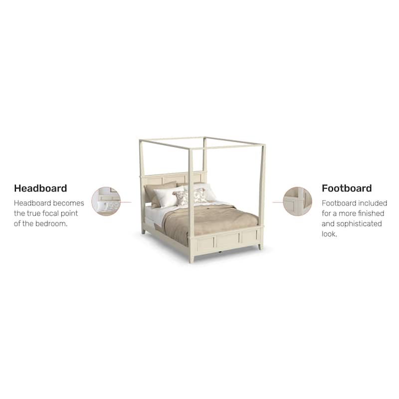 Homestyles Naples Queen Canopy Bed