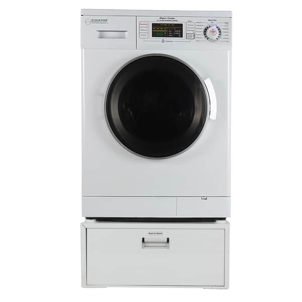 Equator Ez 4400 N All In One New Compact Combo Washer Dryer With Pedestal Storage Drawer Overstock 28699420