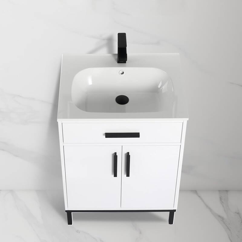 Blossom 24-Inch Freestanding Bathroom Vanity with SMC Sink