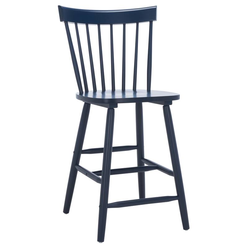 SAFAVIEH Biddie 24-inch Spindle Farmhouse Counter Stool (Set of 2) - 20" W x 21" D x 39" H - 20"W x 21"D x 39"H