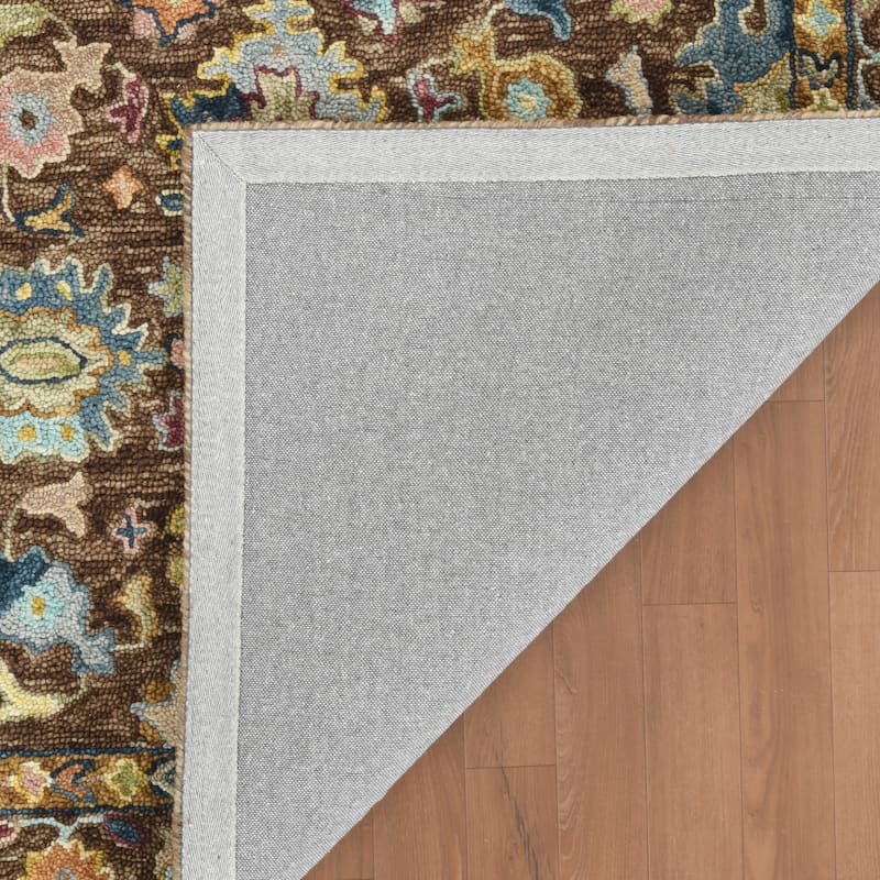 Empress Brown Traditional Hand-Hooked Area Rug 2' x 3'