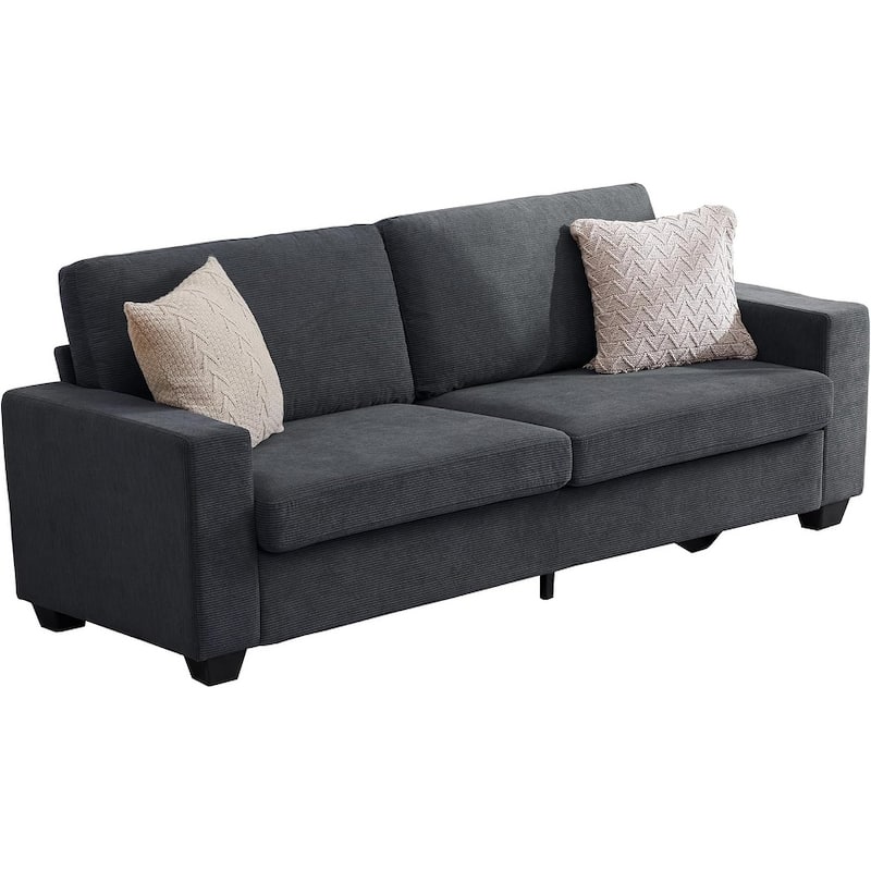 83 Inch Modern 3 Seater Sofa with Deep Seats, Comfortable Cloud Couch for Living Room