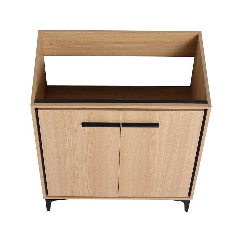 (Base Only) Modern Bathroom Vanity with 2 Doors