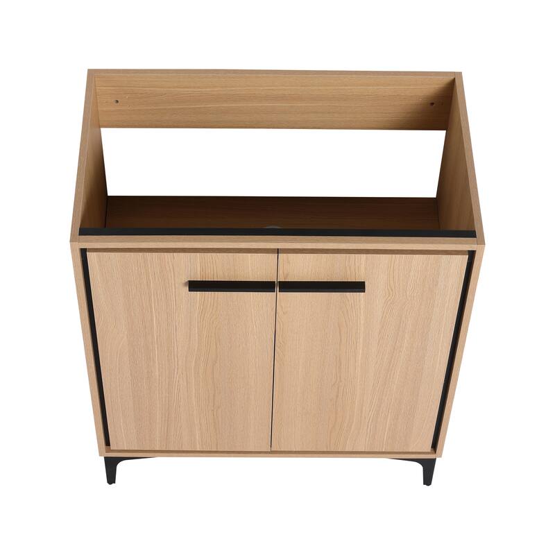 30 Inch Bathroom Vanity Base without basin, Storage Cabinet with Doors, engineering wood