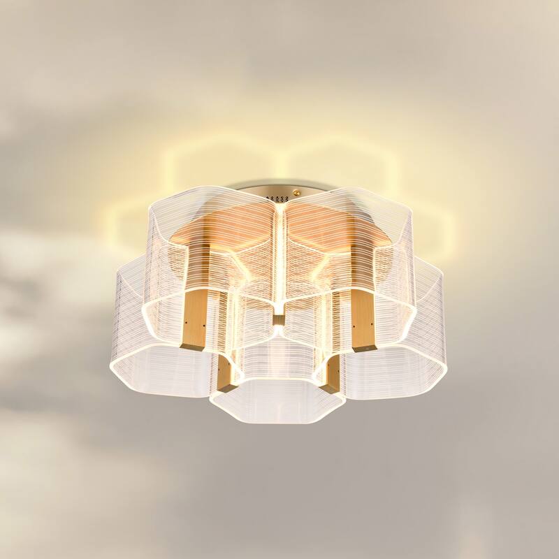 Nuvo Lighting 62/2401 Kenzo 18" Wide Semi-Flush LED Ceiling Fixture