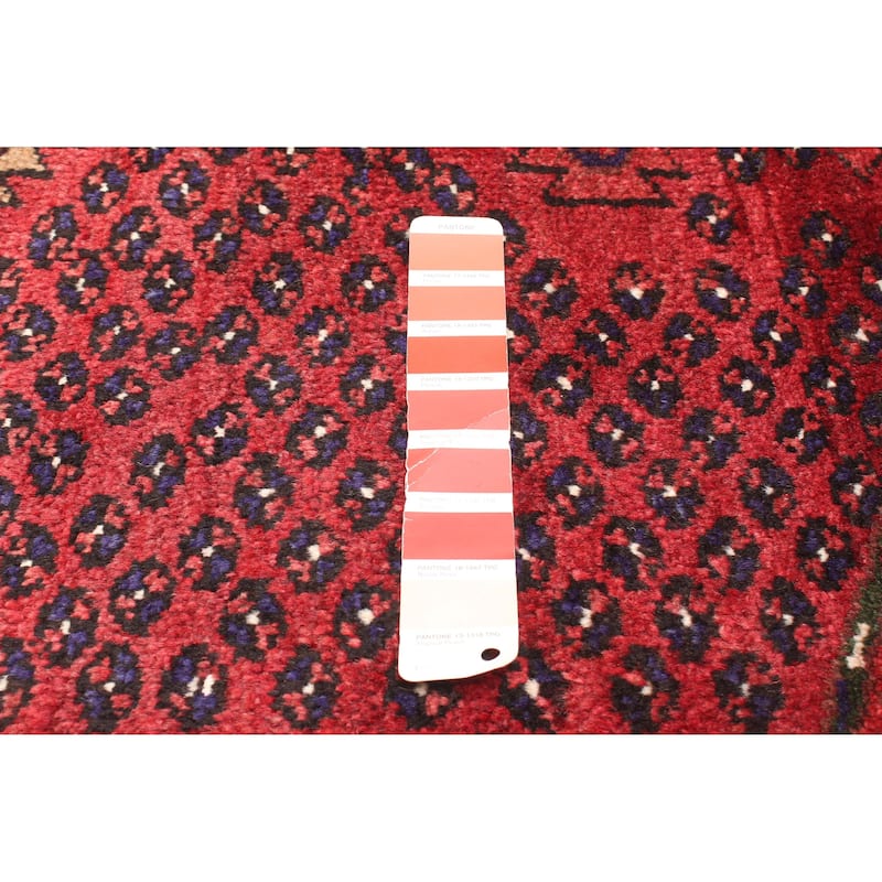 ECARPETGALLERY Hand-knotted Andelz Red Wool Rug - 4'2 x 6'11