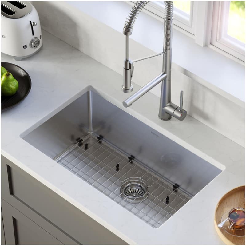 Karran USA EL-75-PK1 Elite 30" Undermount Single Basin Stainless Steel