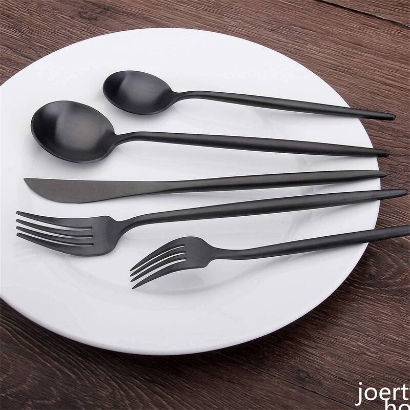 30-Piece Stainless Steel Satin Finish Flatware Set - 10.2*2.9inch