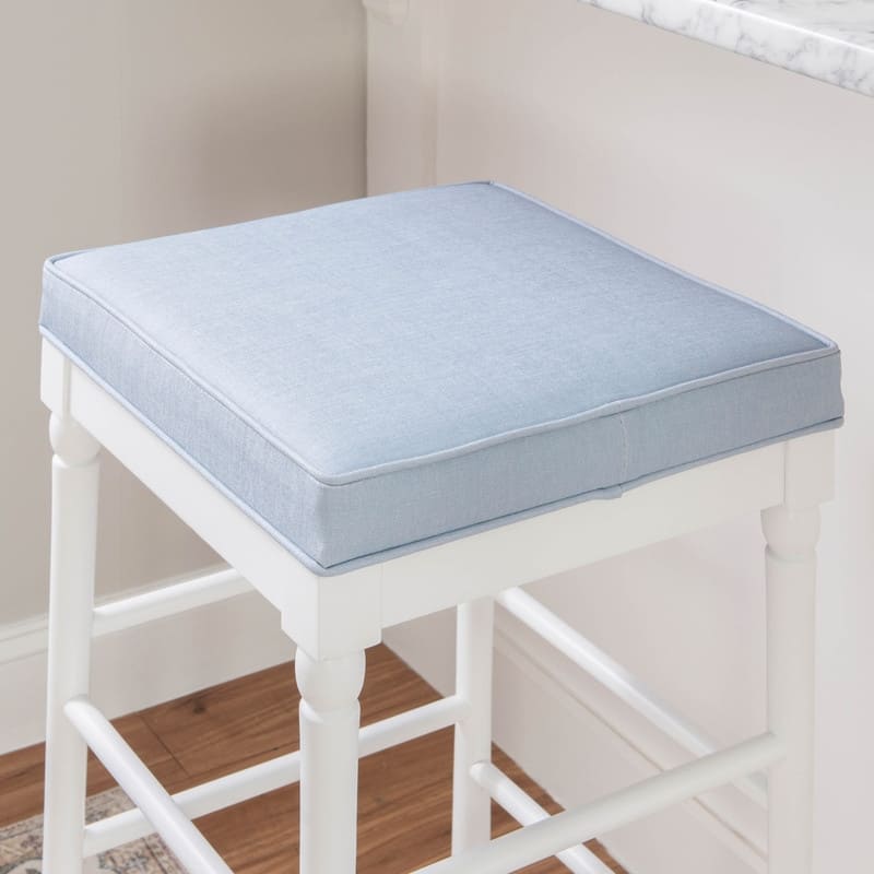 Poloma 32.5-in White Backless Barstool (Set of 2)