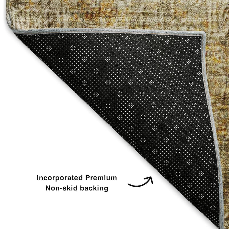 Premium Washable Super Soft Solid Abstract Mayfield Rug