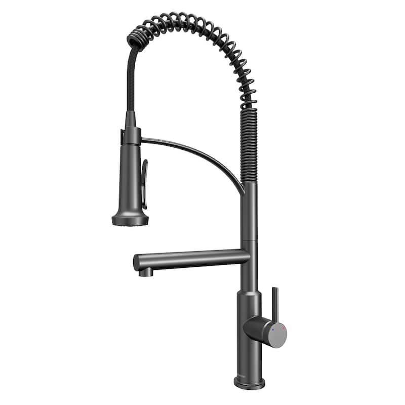 Karran USA KKF360 Adlington 1.8 GPM Single Hole Kitchen Faucet - Gunmetal Grey