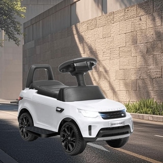 2-in-1 Land Rover 6V Ride-On Push Car with Manual and Electric Modes ...