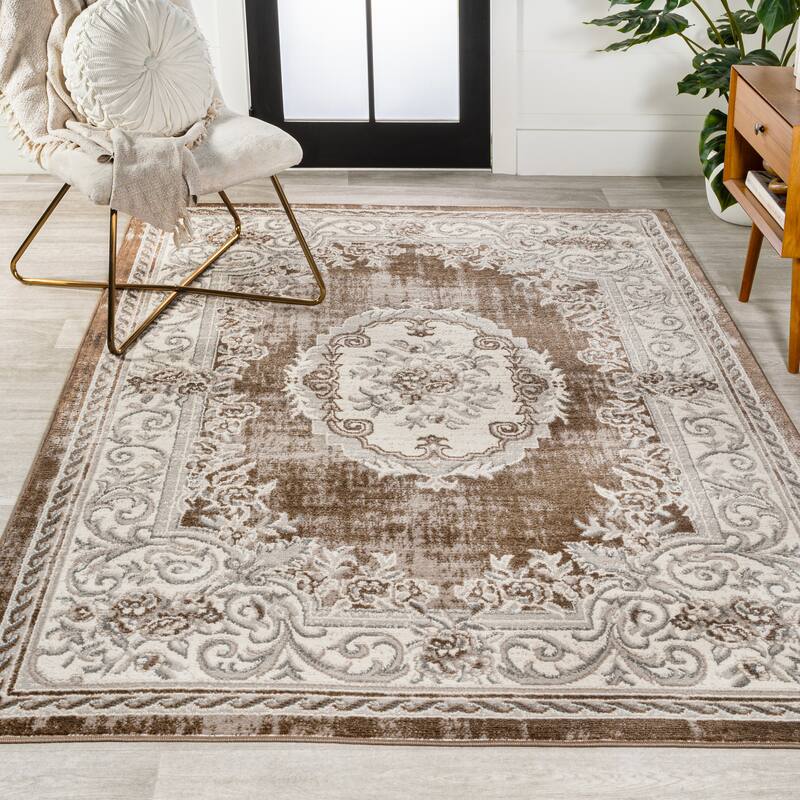 JONATHAN Y Amir Cottage Medallion Area Rug
