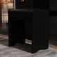 preview thumbnail 17 of 24, 5-Drawers Makeup Vanity Table Set with Lighted Mirror (PINK/BLACK) - 52"H