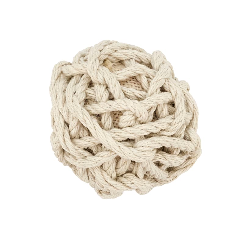 Jute Rope Ball Décor (Set of 6) - 4" - 4"