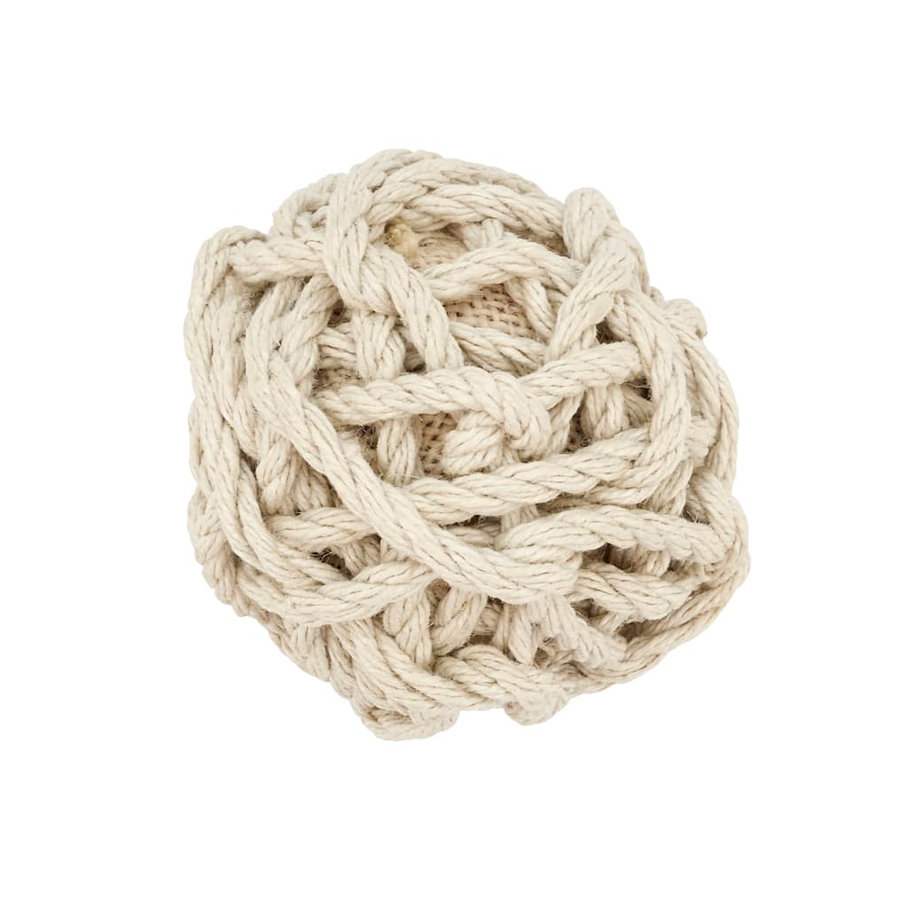 Jute Rope Ball Décor (Set of 6) - 4"