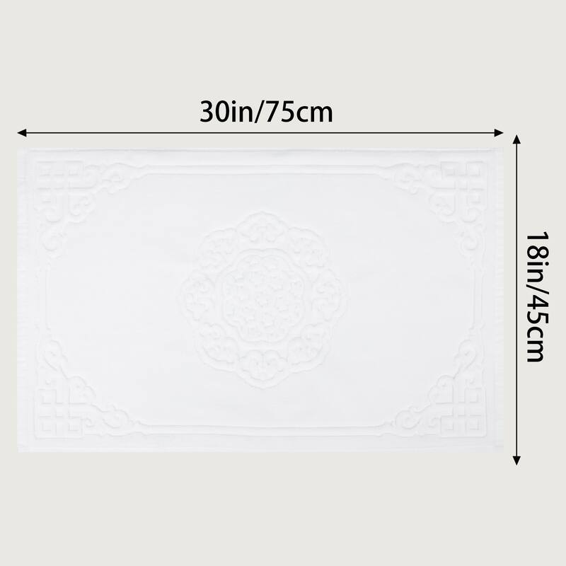 Cotton Rug Bath Mats, Absorbent and Shower Bathroom Floor Towel