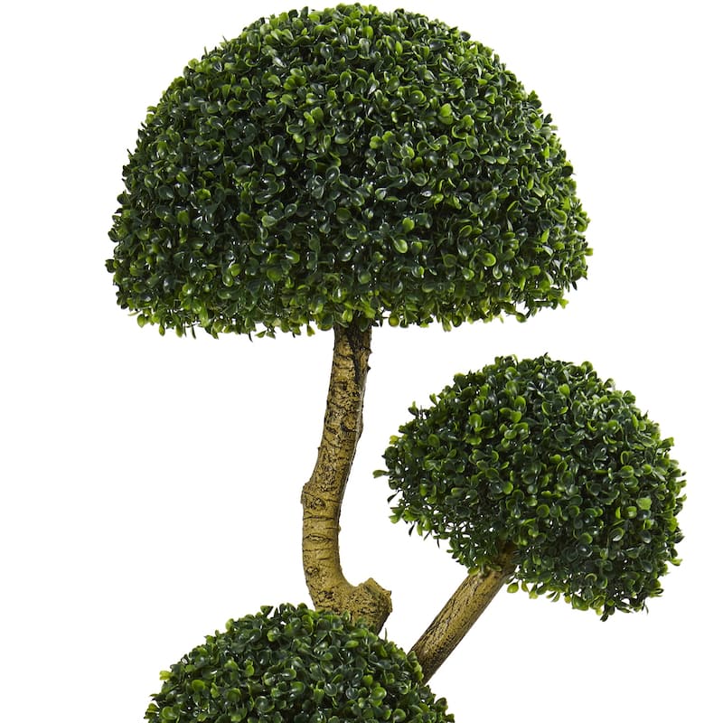 5ft Artificial Topiary Tree - 5 Head Nordic Haven Indoor Outdoor Decor - Green - 51-60 Inches